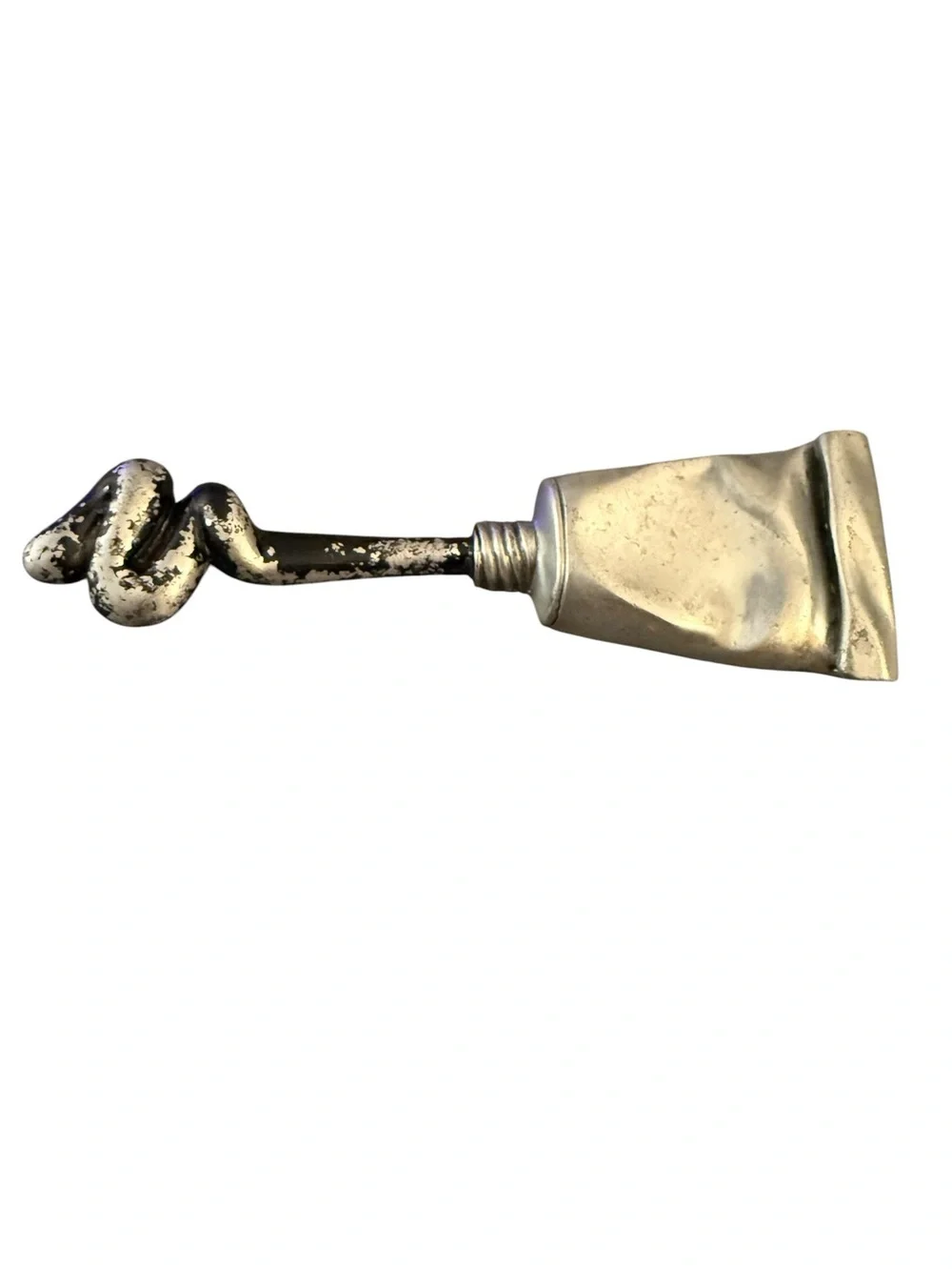 Vintage Quirky JJ Jonette Jewelry Toothpaste Tube Brooch Pin